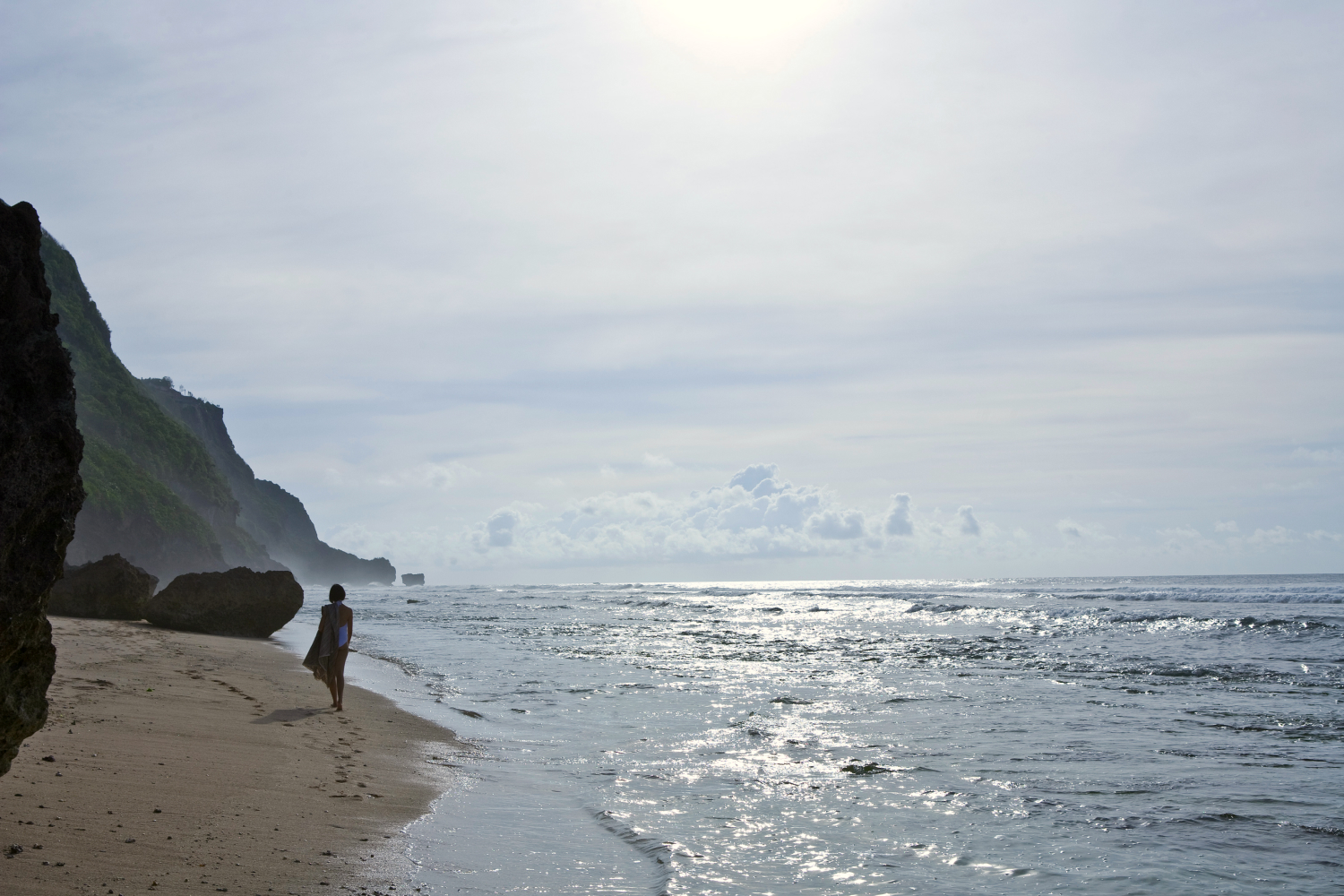 views of the beach at Uluwatu