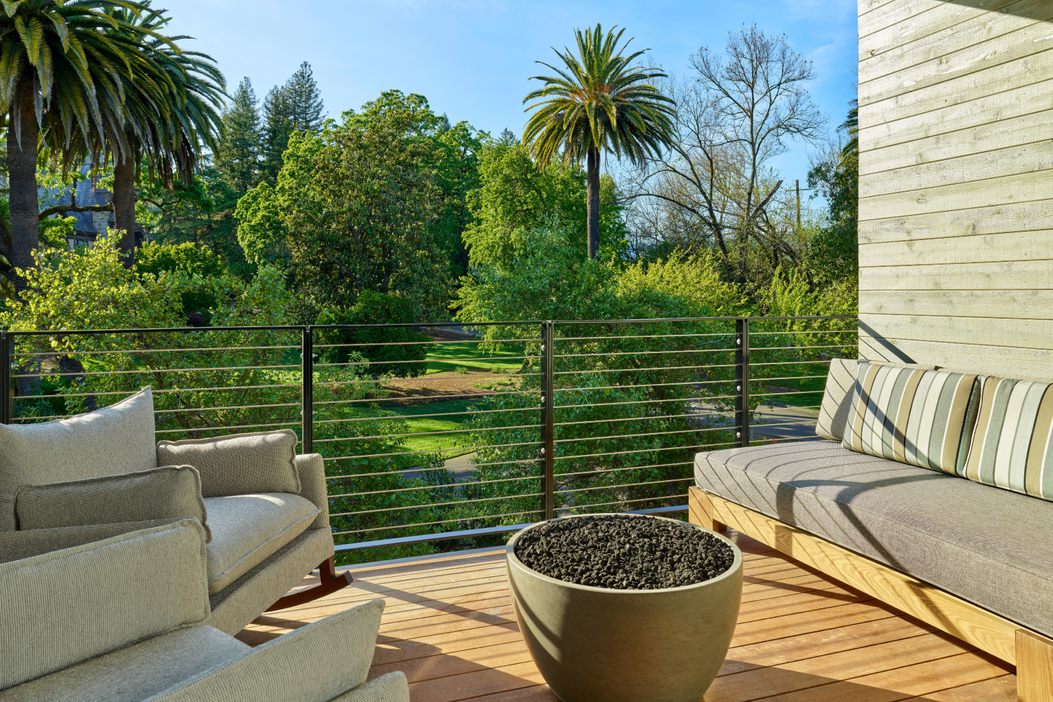 balcony views of courtyard