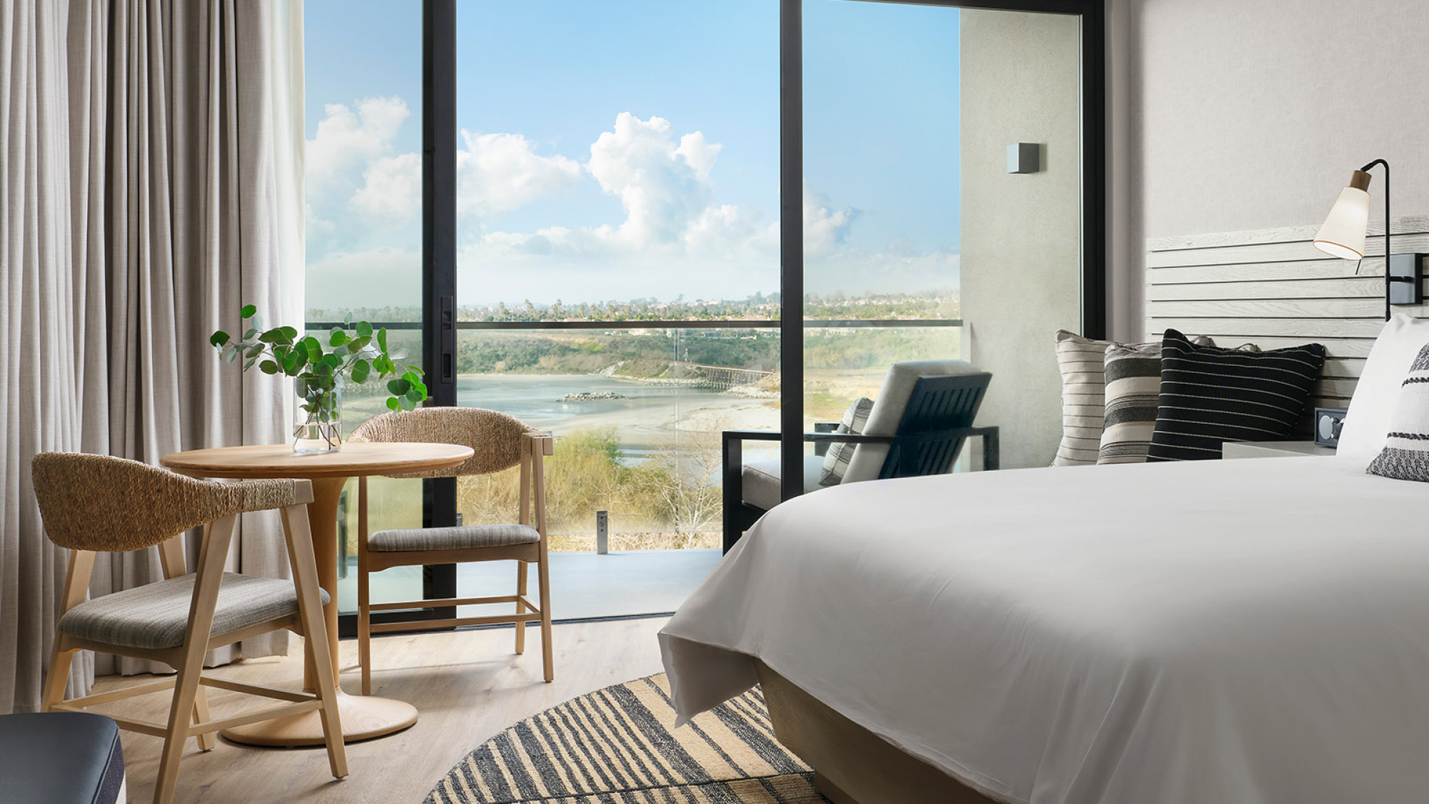room with lagoon views