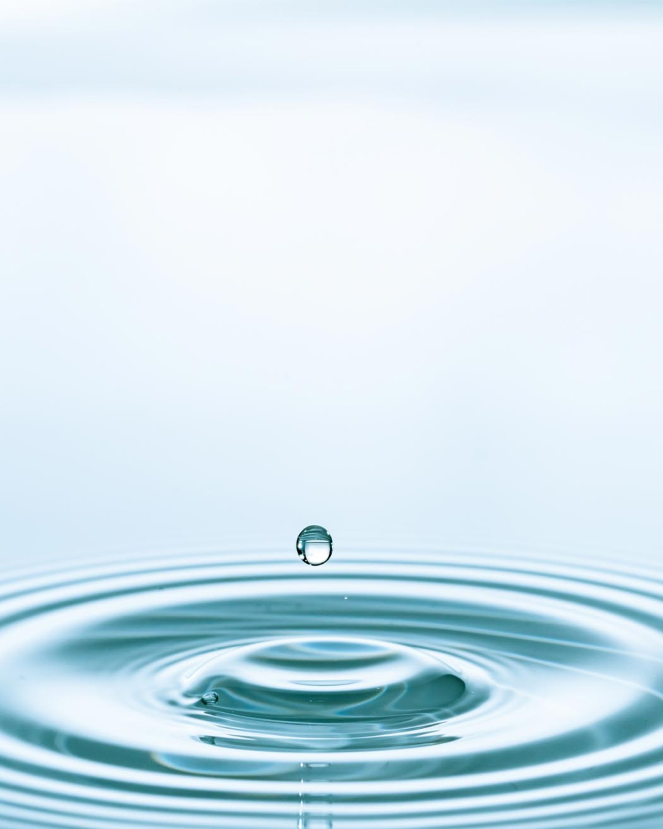 drop of water trickling