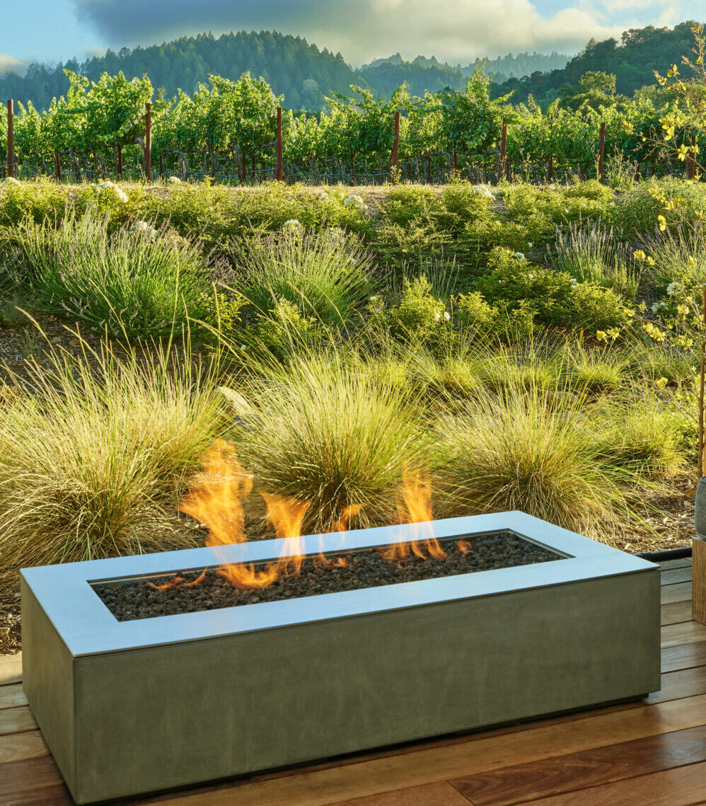 Vineyard View Patio With Firepit