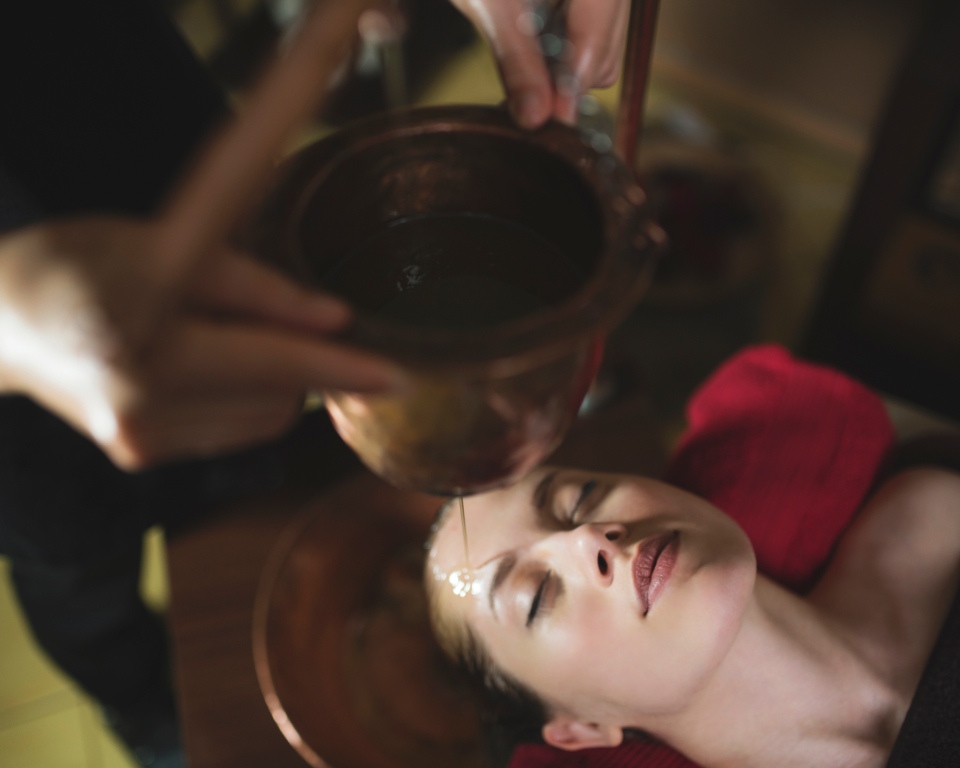 person having a spa treatment