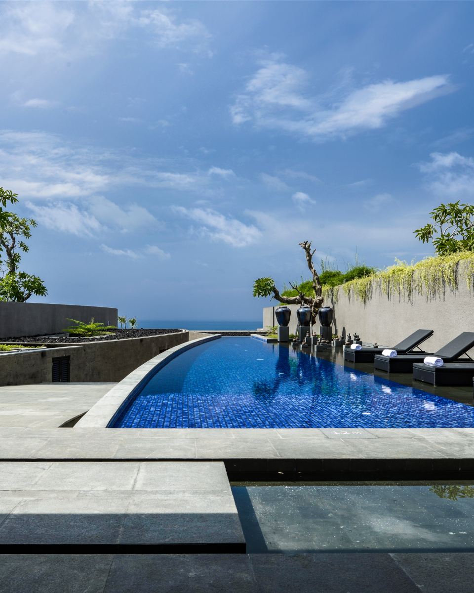 pool at two bedroom cliff edge villa
