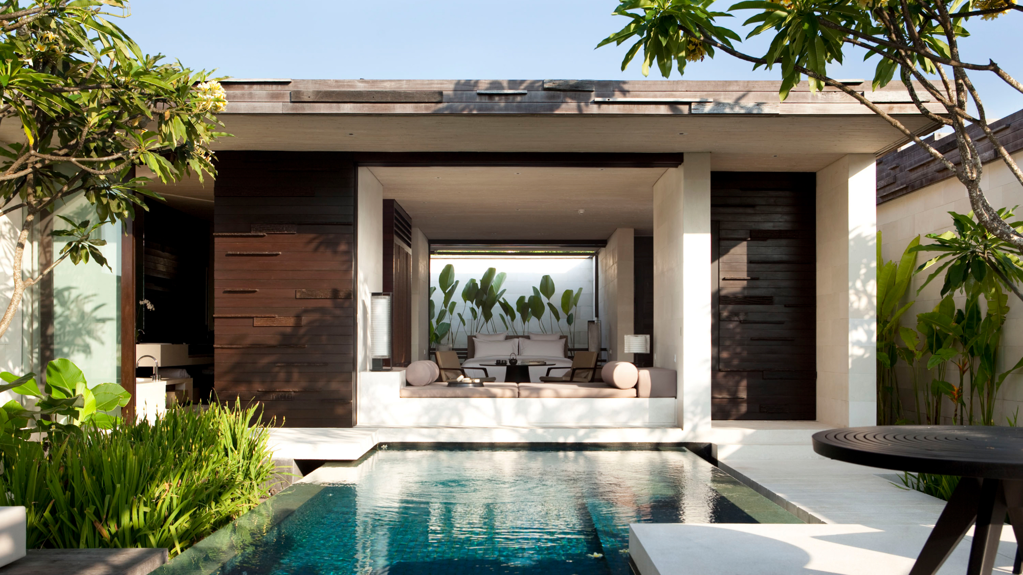 Private pool outside one bedroom villa