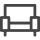 Sofa chair icon