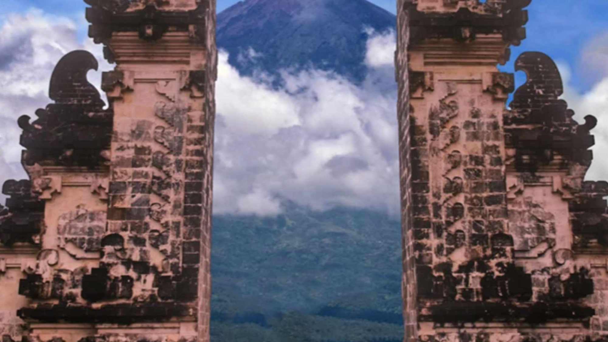 close up of the Pura Lempuyang Temple