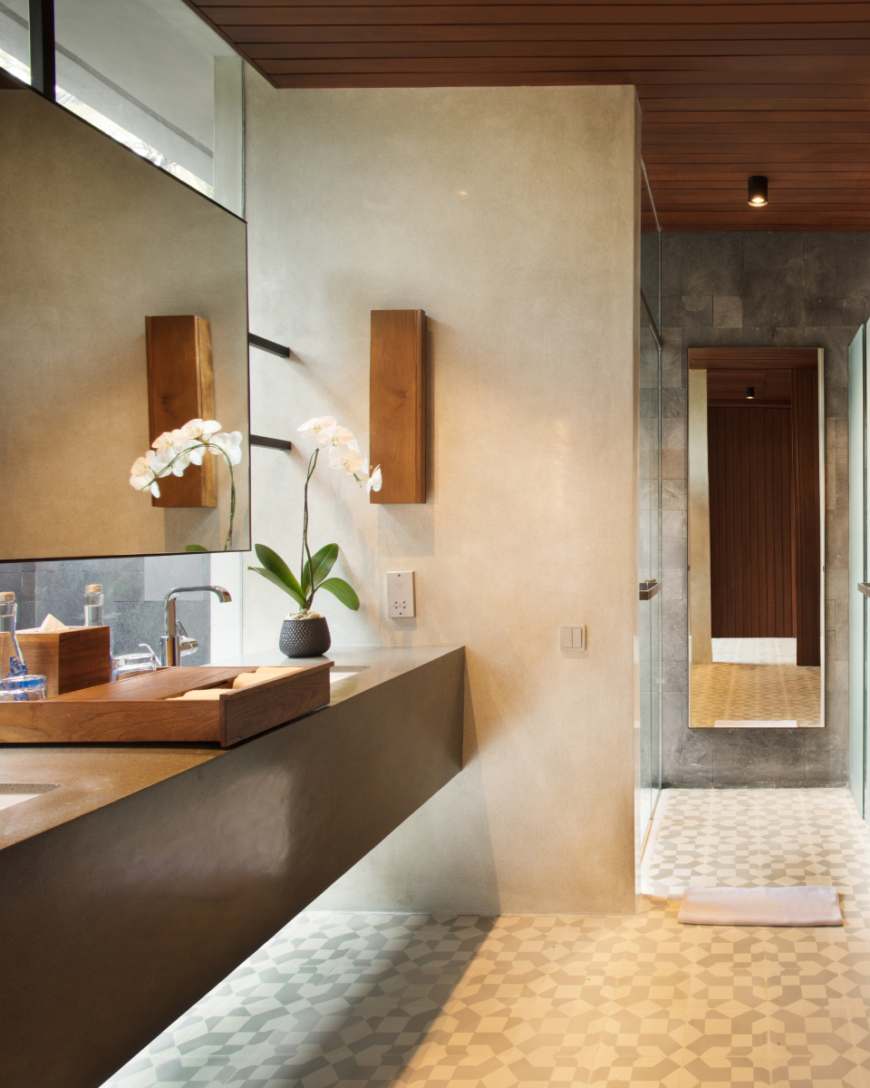 Bathroom of terrace tree villa